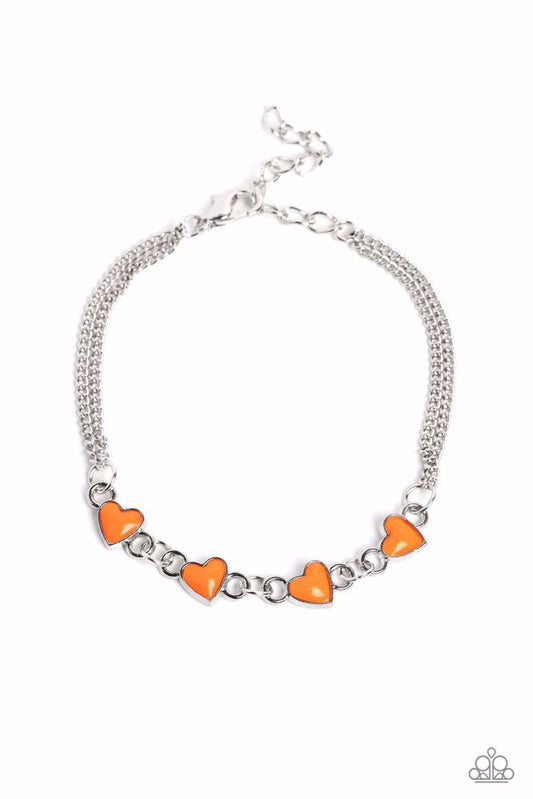 Smitten Sweethearts Orange bracelet