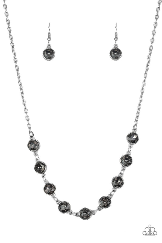 Starlit Socials - Silver Necklace Earring Set