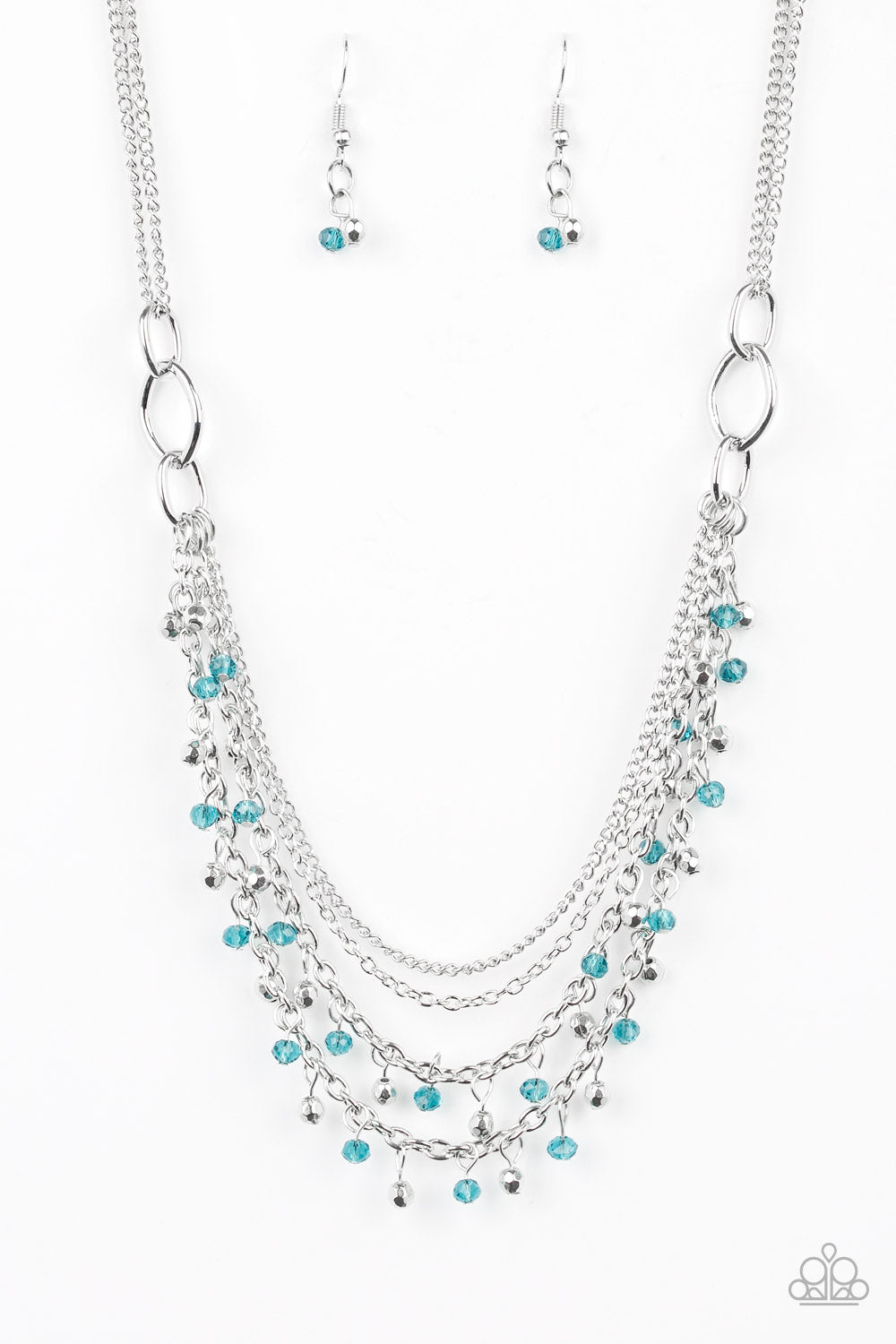 Financially Fabulous - Blue Necklace Earring Set