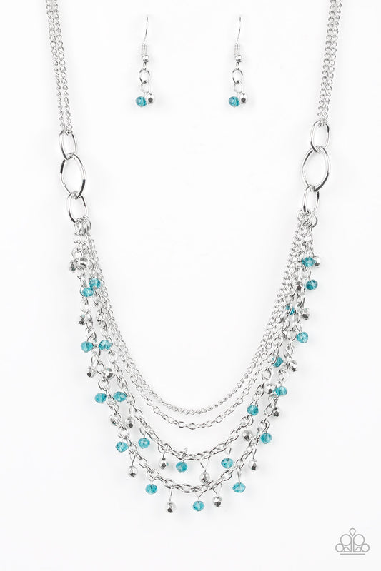 Financially Fabulous - Blue Necklace Earring Set