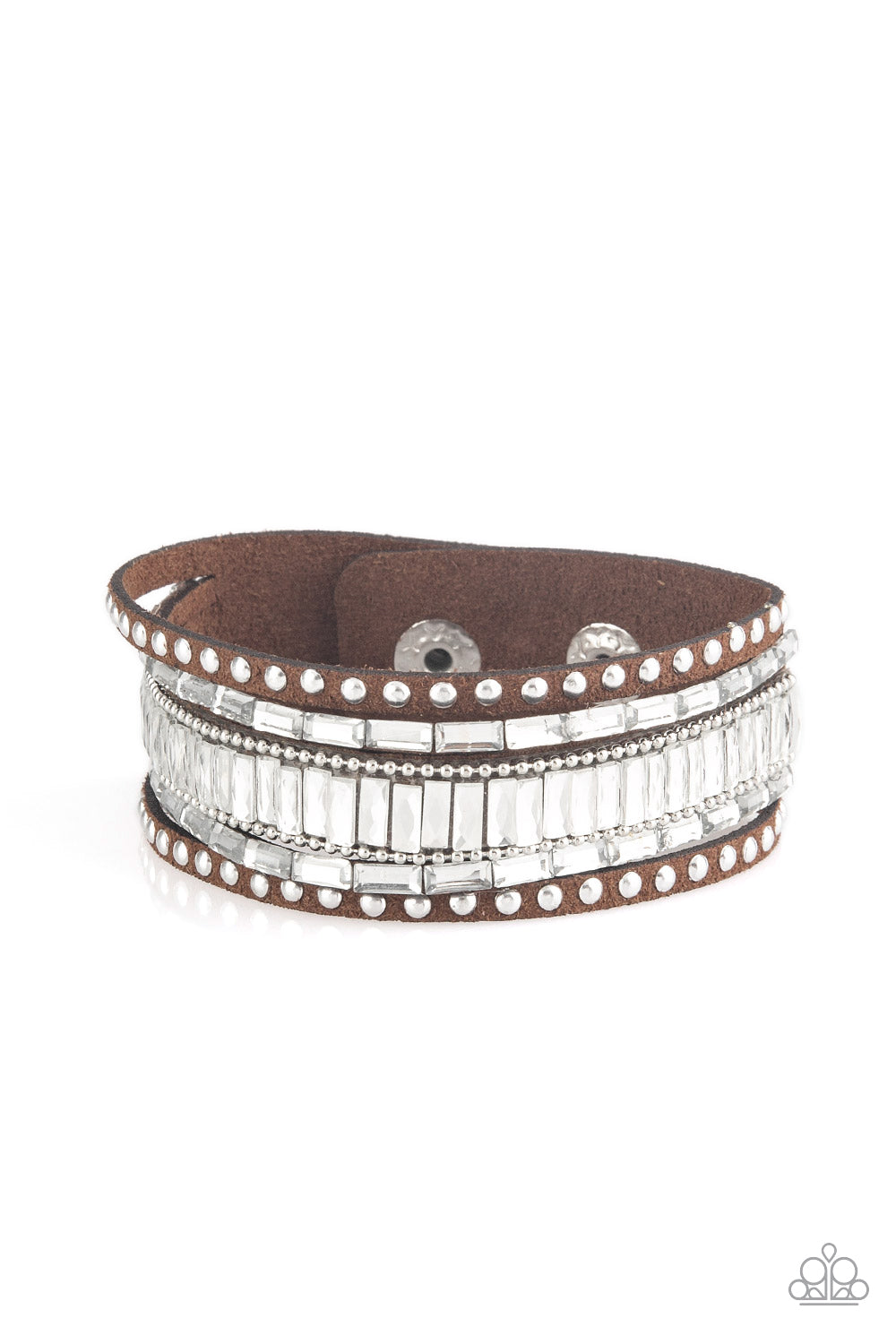 Rock Star Rocker - Brown Urban Bracelet