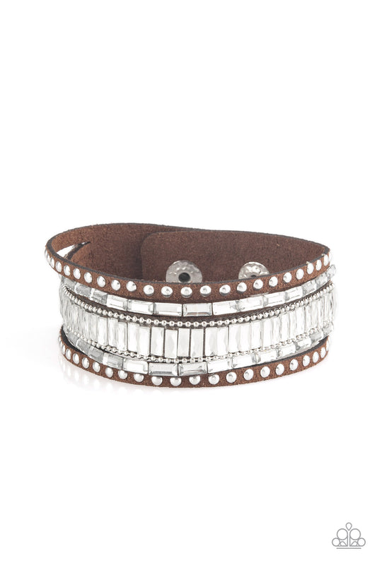 Rock Star Rocker - Brown Urban Bracelet