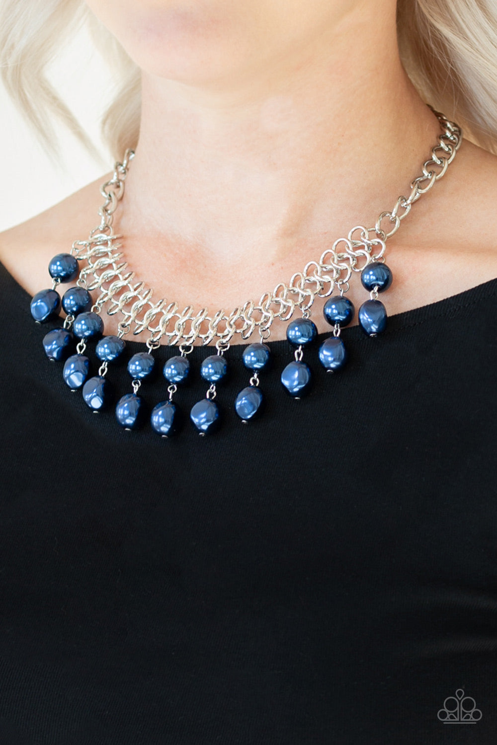 5th Avenue Fleek - Blue Necklace Earrings Set