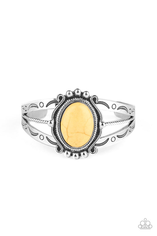 Very TERRA-torial - Yellow Bracelet