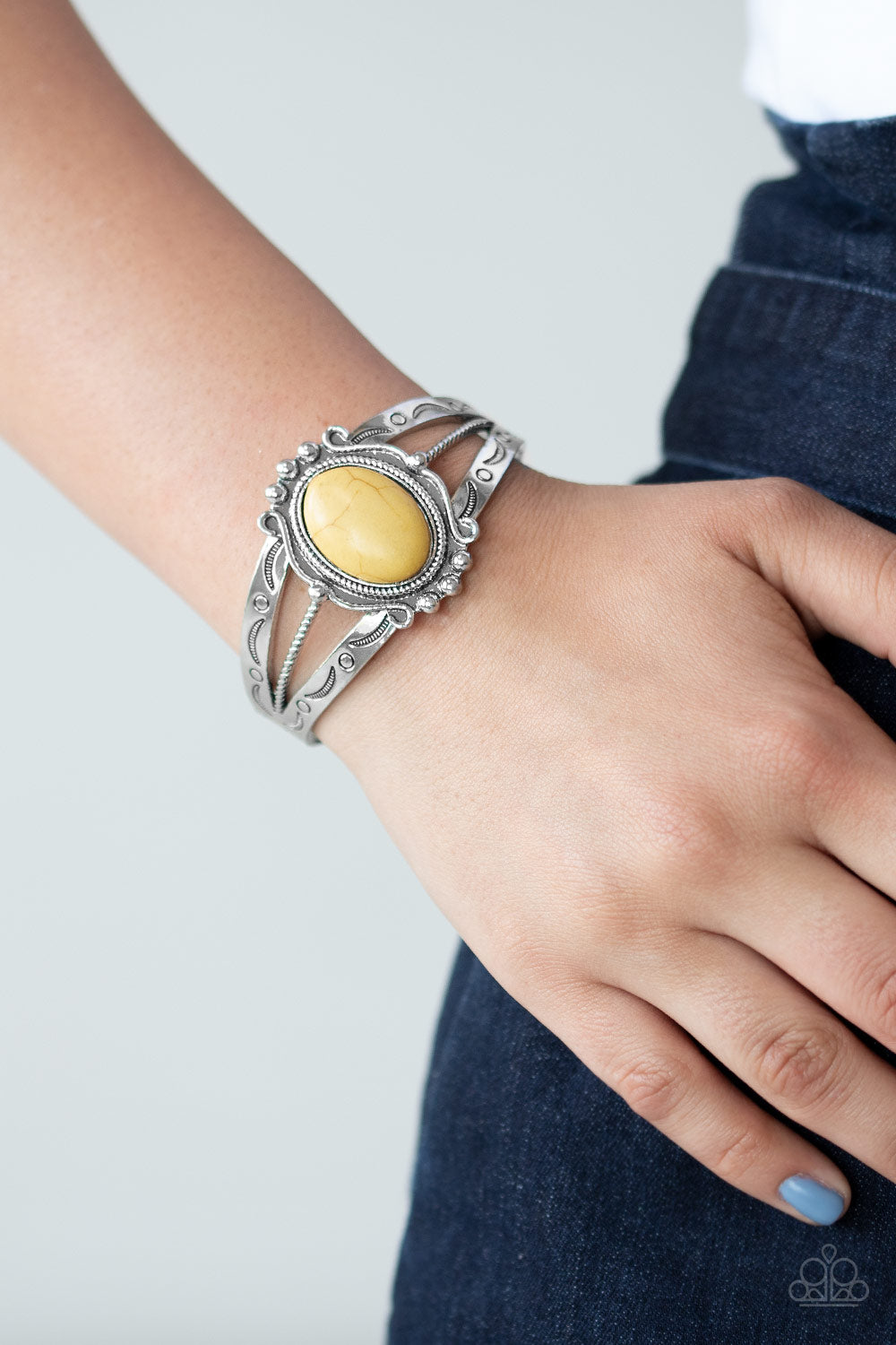 Very TERRA-torial - Yellow Bracelet