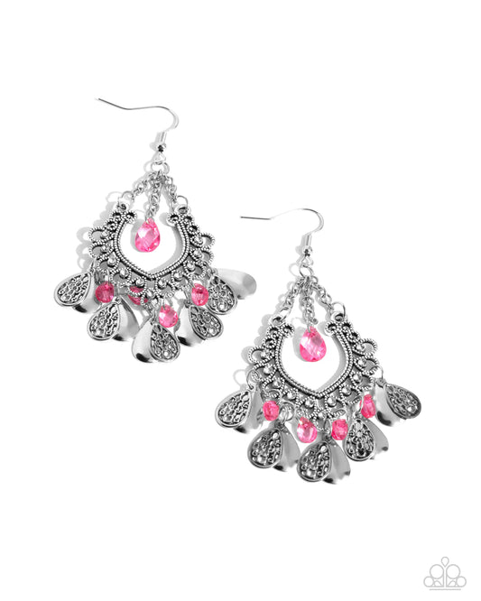 Musical Gardens - Pink Earrings