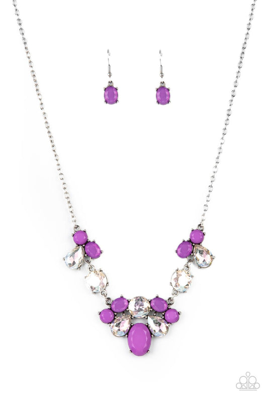 Ethereal Romance - Purple Necklace Earring Set