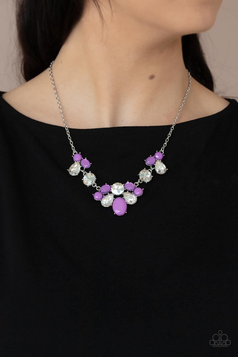 Ethereal Romance - Purple Necklace Earring Set