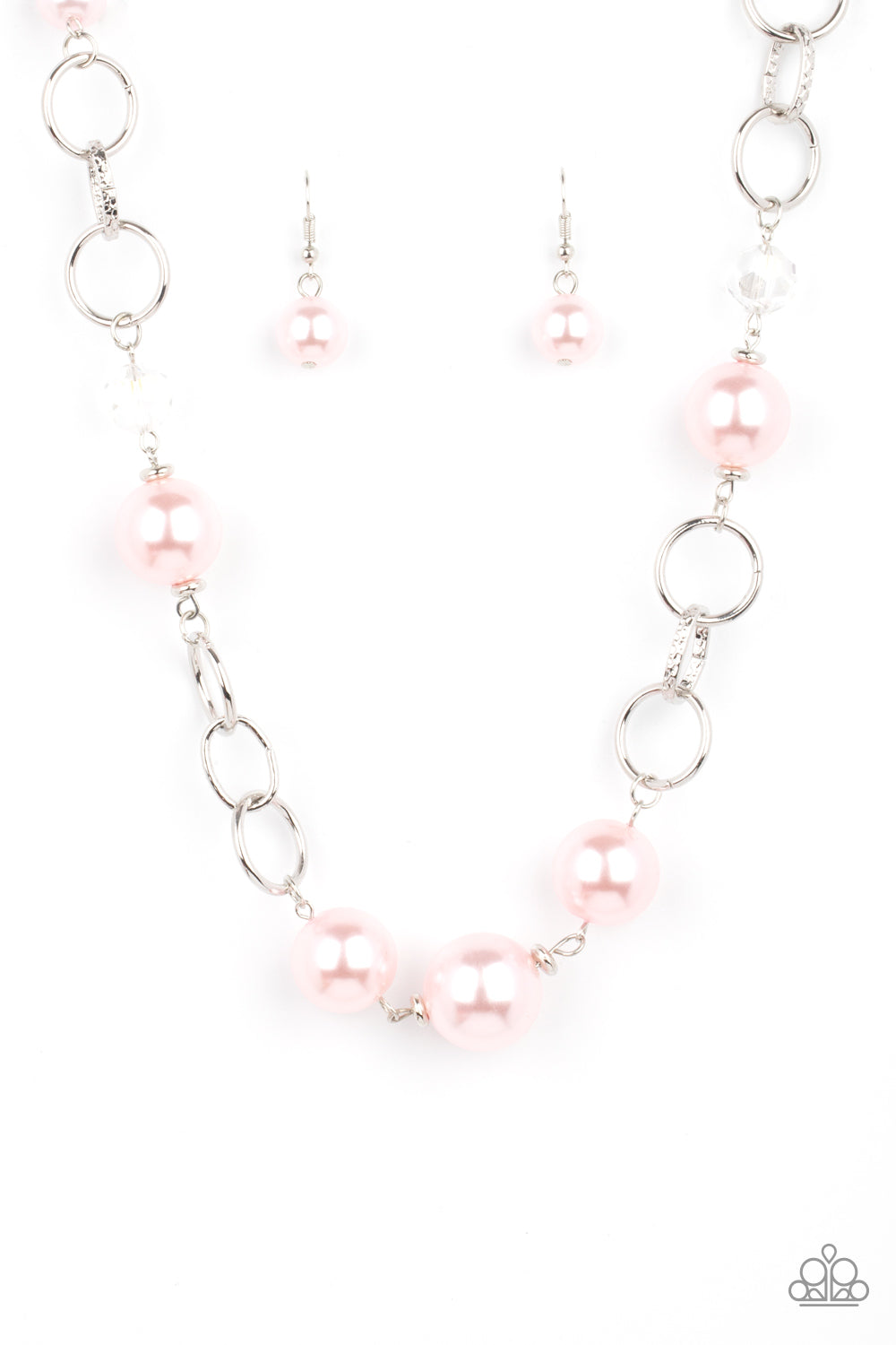 New Age Novelty - Pink Necklace Earring Set