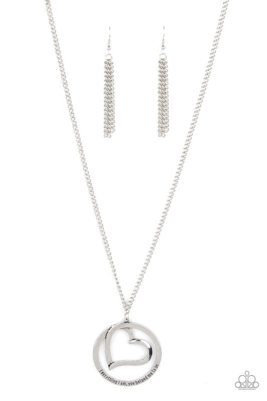 Positively Perfect - Silver Necklace Earring Set