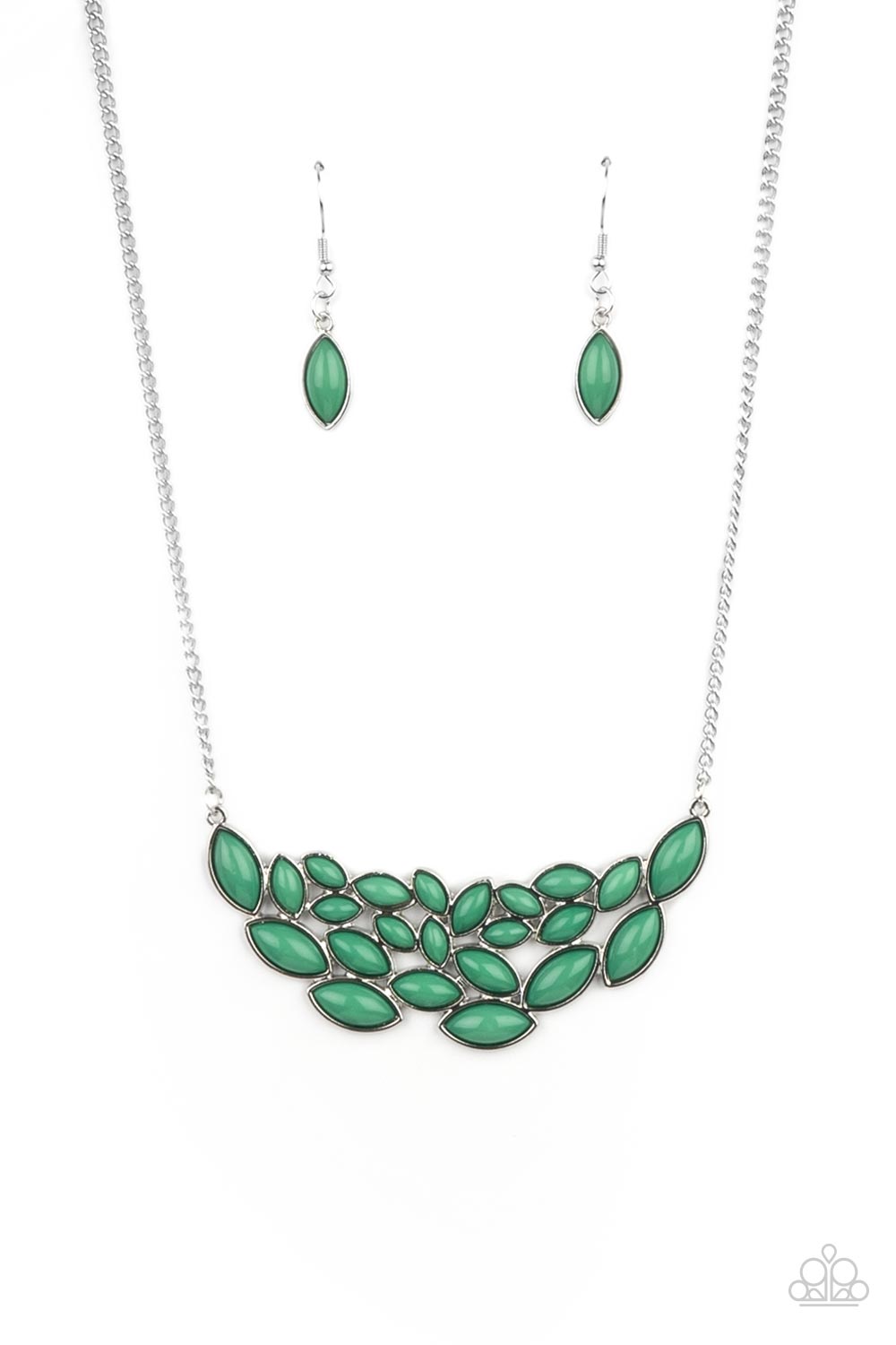 Eden Escape - Green Necklace Earring Set