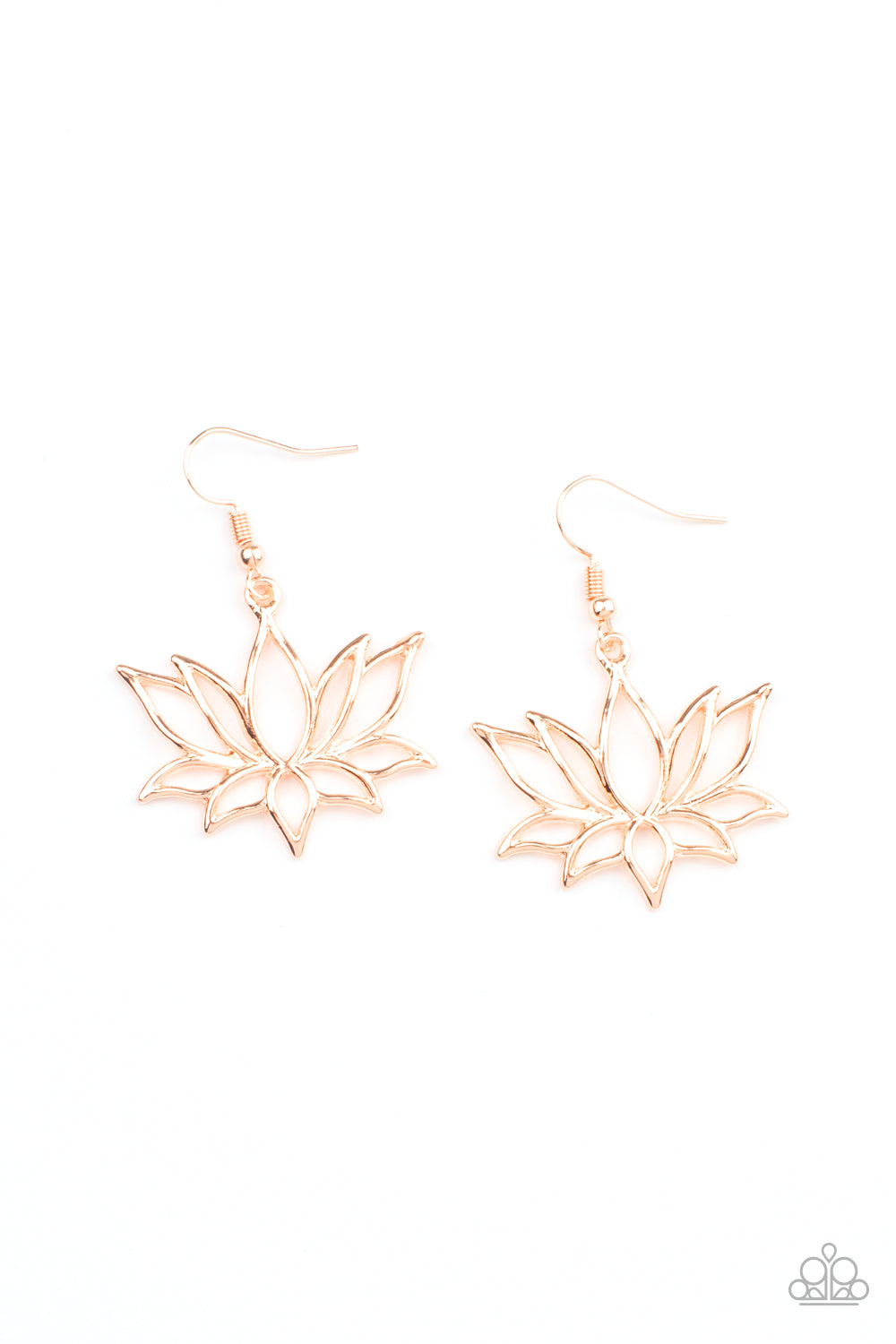 Lotus Ponds - Rose Gold earrings