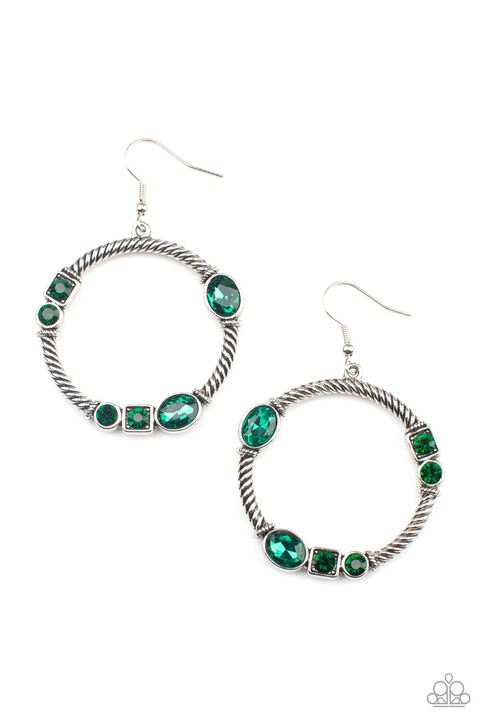 Glamorous Garland - Green Earring