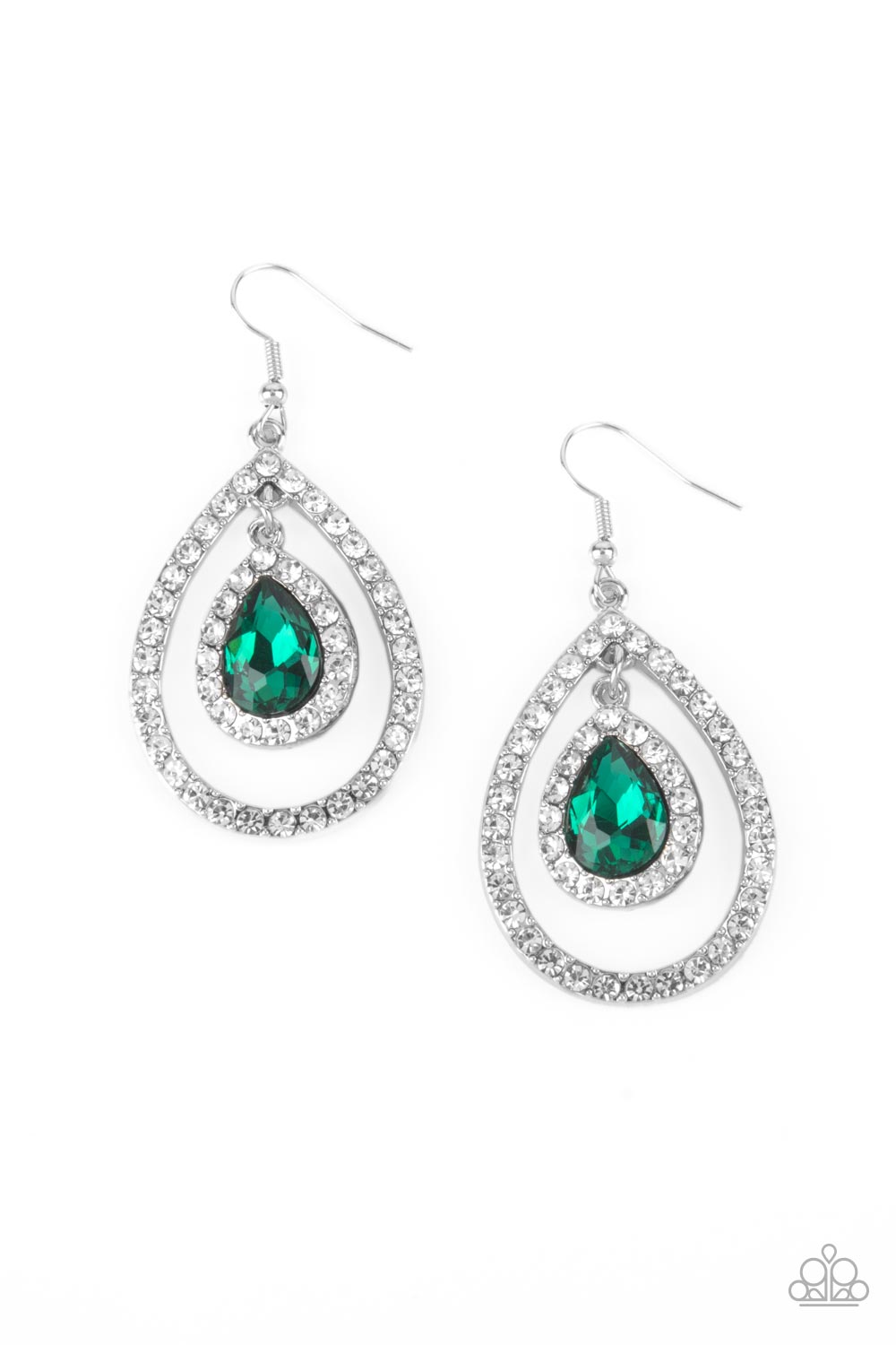 Blushing Bride - Green Earrings