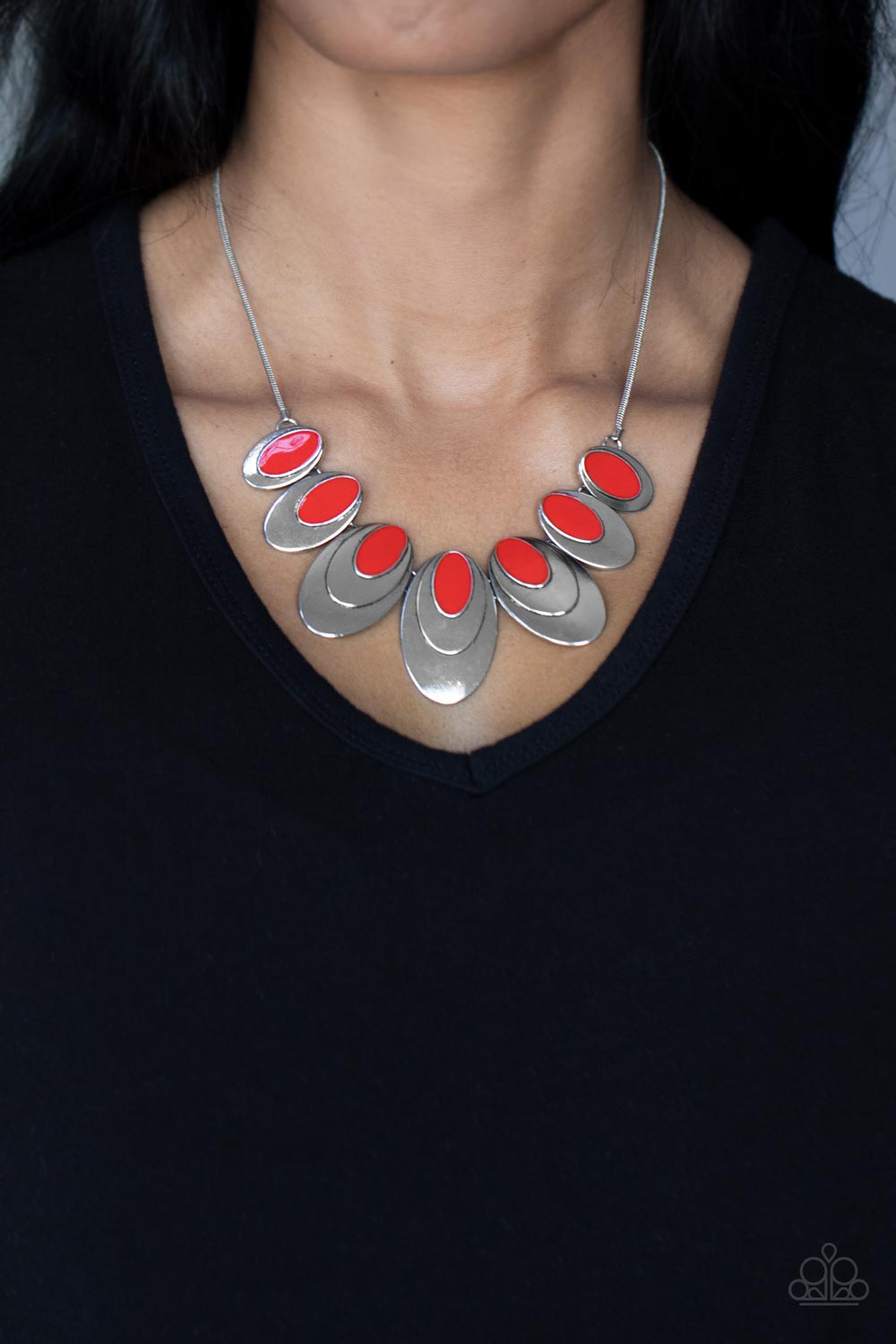 Endless Eclipse - Red Necklace