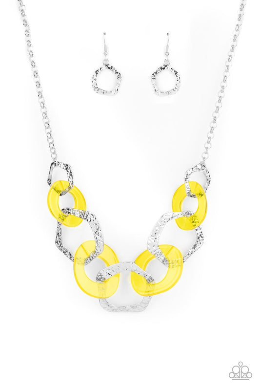 Urban Circus - Yellow Necklace Earring Set