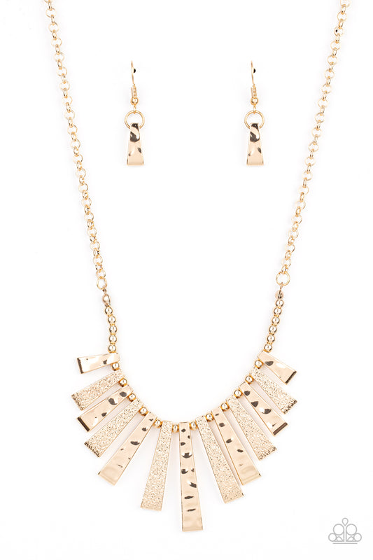 The MANE Course - Gold Necklace Earring Set