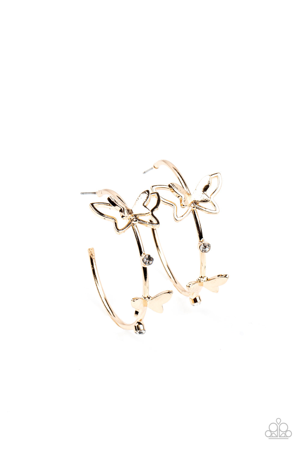 Full Out Flutter - Gold Earrings