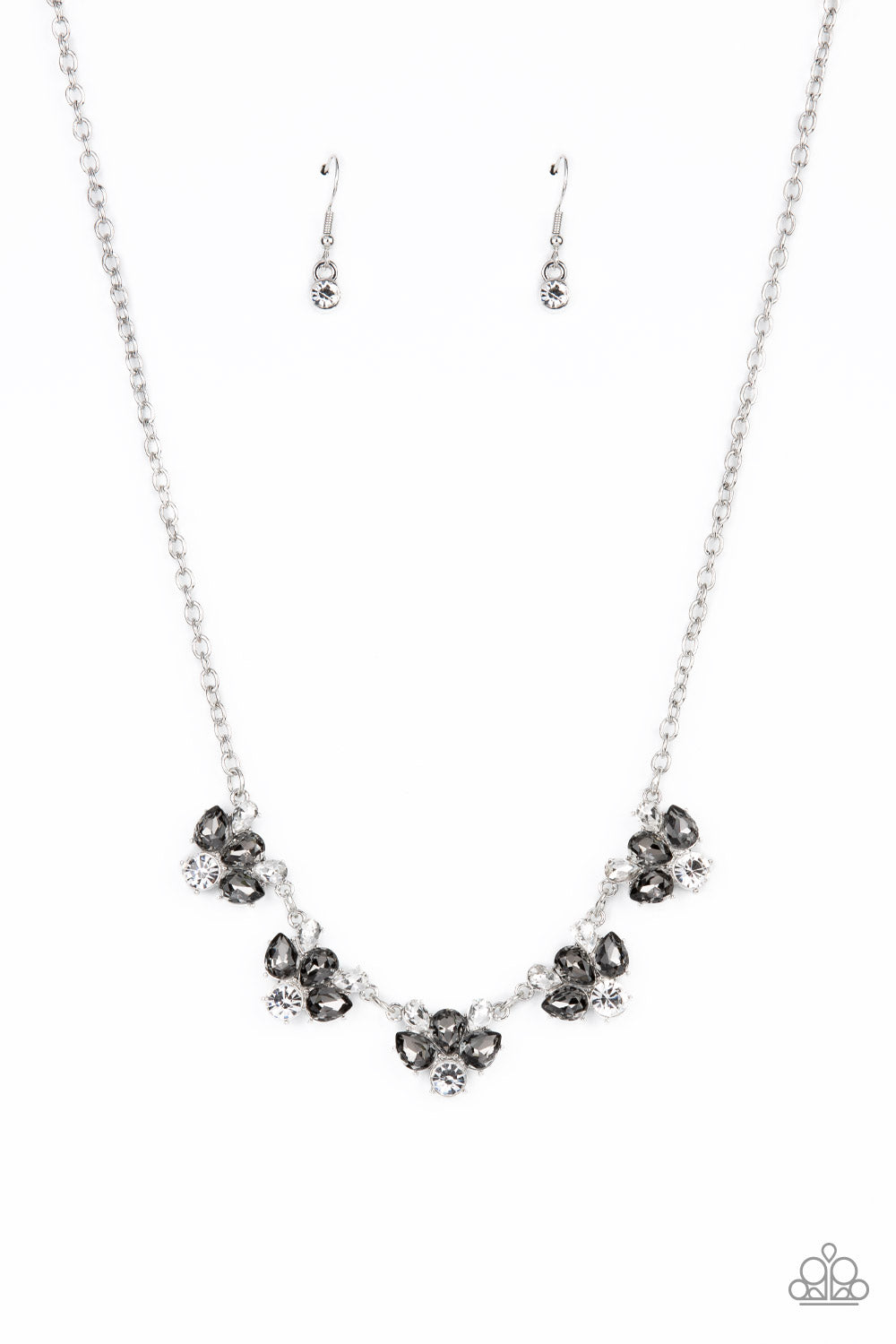 Envious Elegance - Silver Necklace Earring Set