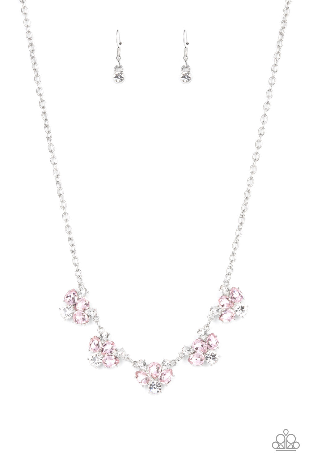 Envious Elegance - Pink Necklace Earring Set