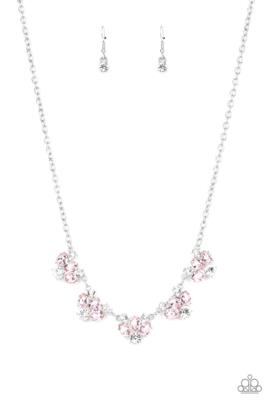 Envious Elegance - Pink Necklace Earring Set