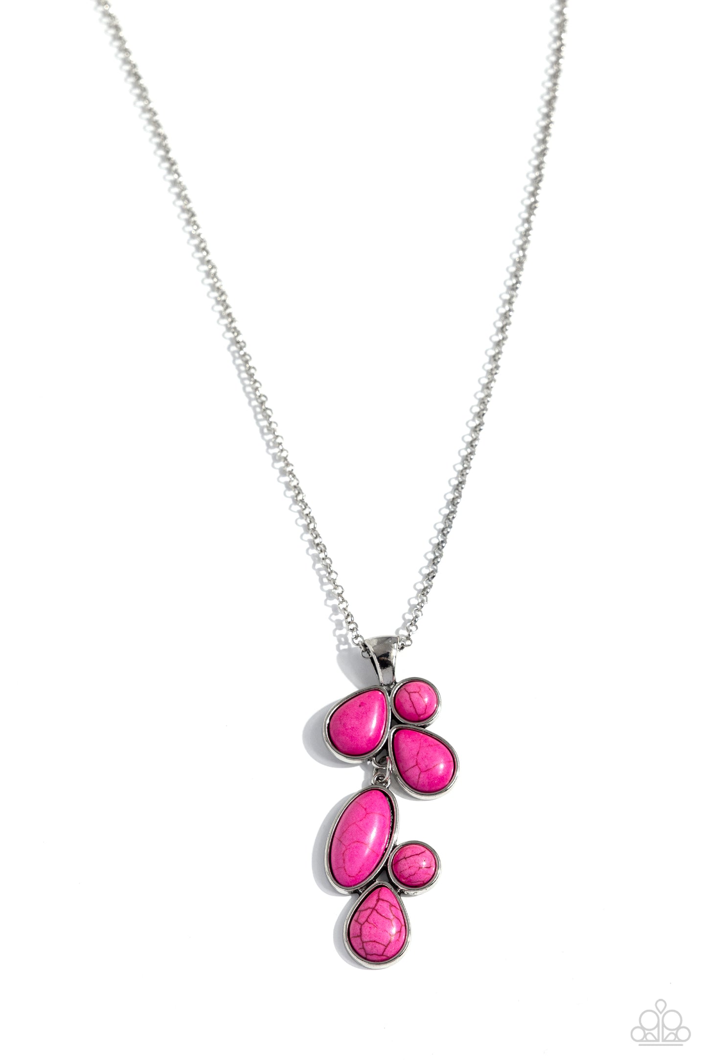 Wild Bunch Flair - Pink Necklace Earring Set