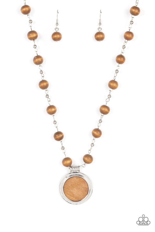 Soulful Sunrise - BrownNecklace Earring Set