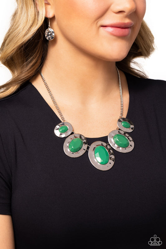 Rivera Rendezvous - Green  Necklace Earring Set