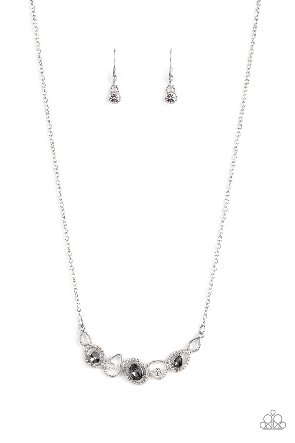 Celestial Cadence - Silver Necklace Earring Set