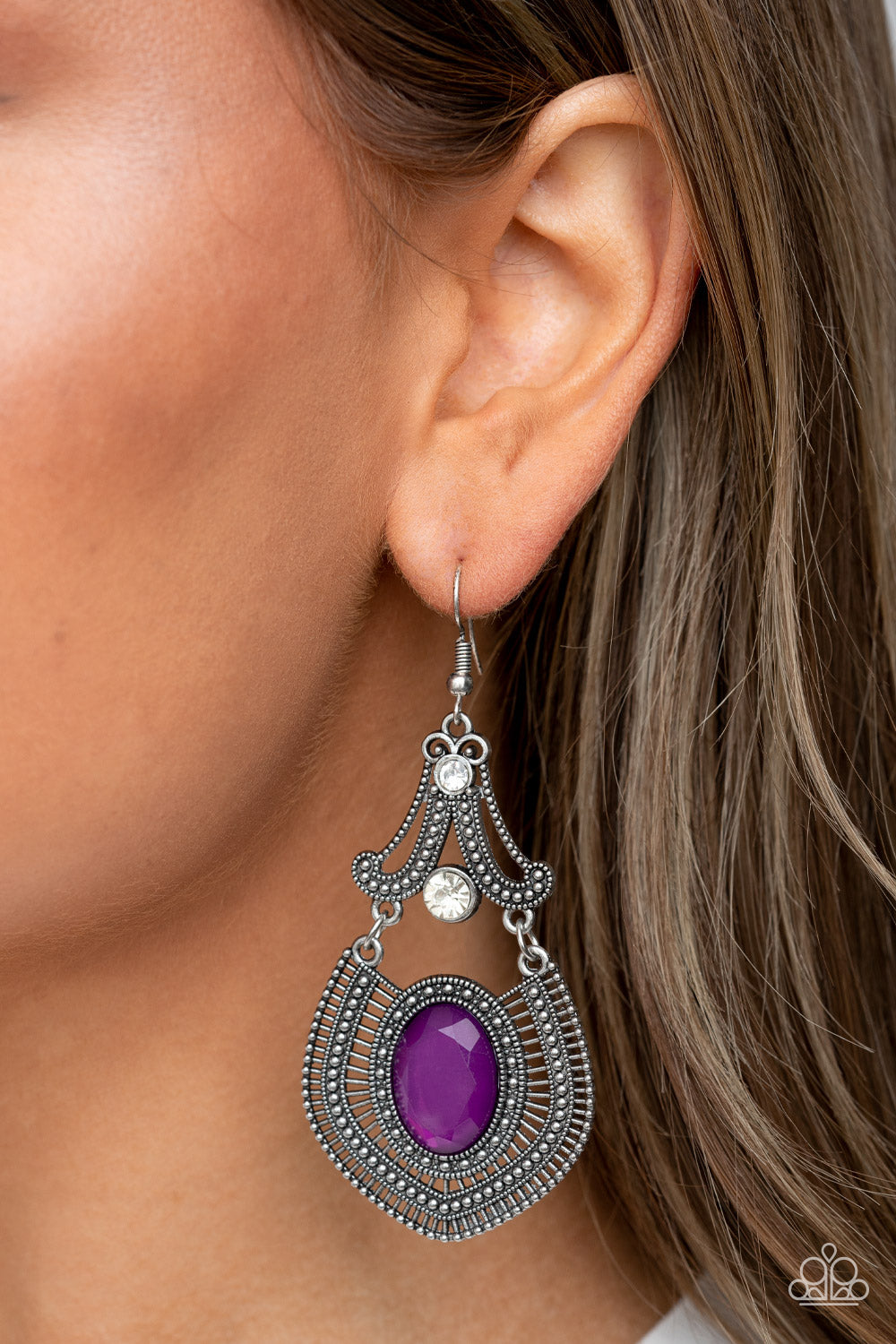 Panama Palace - Purple Earrings