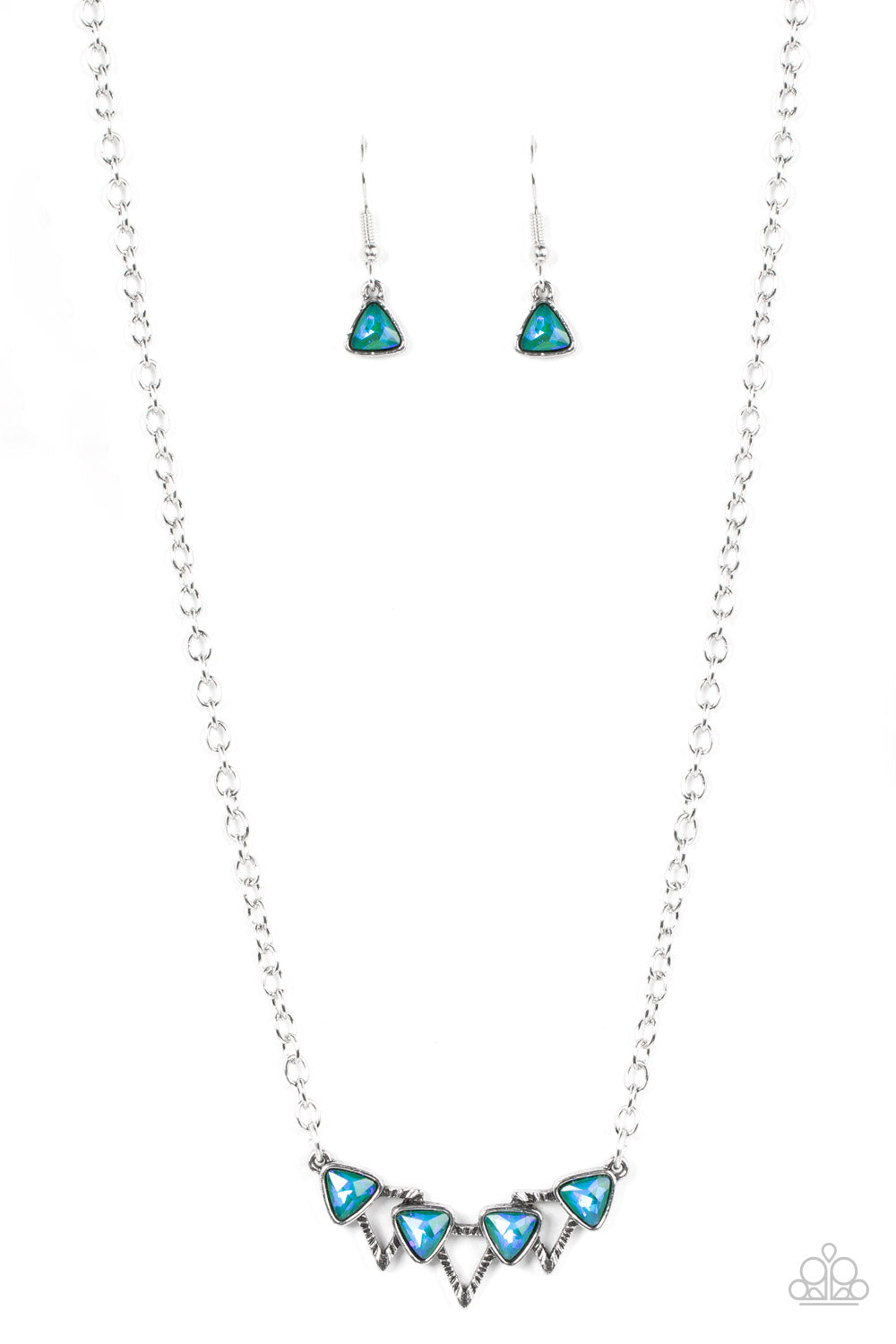 Pyramid Prowl - Multi Necklace Earring Set