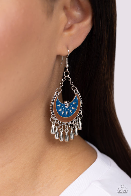 Just Need CHIME - Blue Earrings