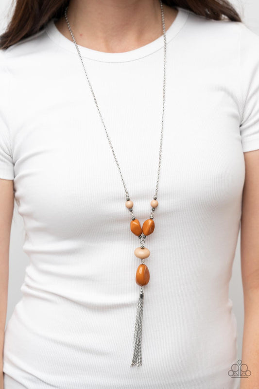 Heavenly Harmony - Brown Necklace Earring Set