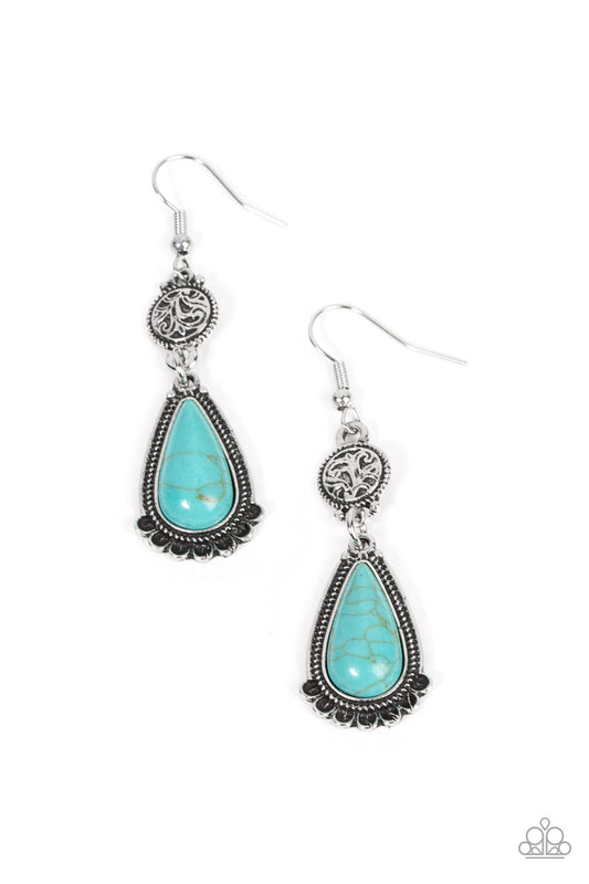 Montana Mountains - Blue Earrings