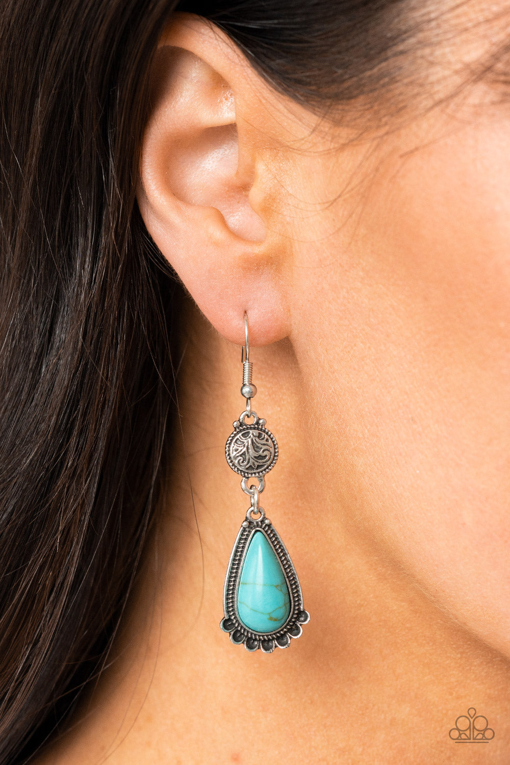 Montana Mountains - Blue Earrings