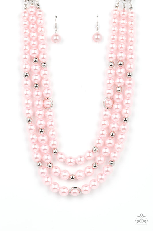 Needs No Introduction - Pink Necklace Earring Set