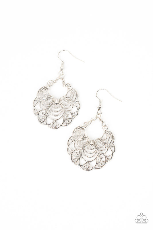 Frilly Finesse - Silver Earrings