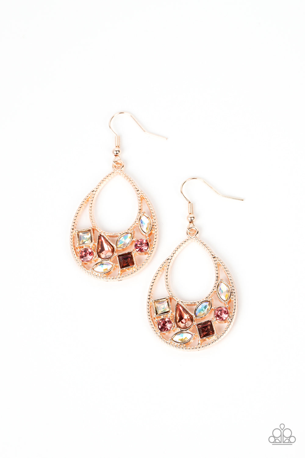 Regal Recreation -  Rose Gold Earrings