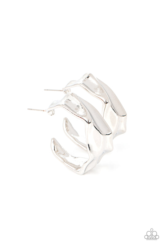 Cutting Edge Couture - Silver Earrings