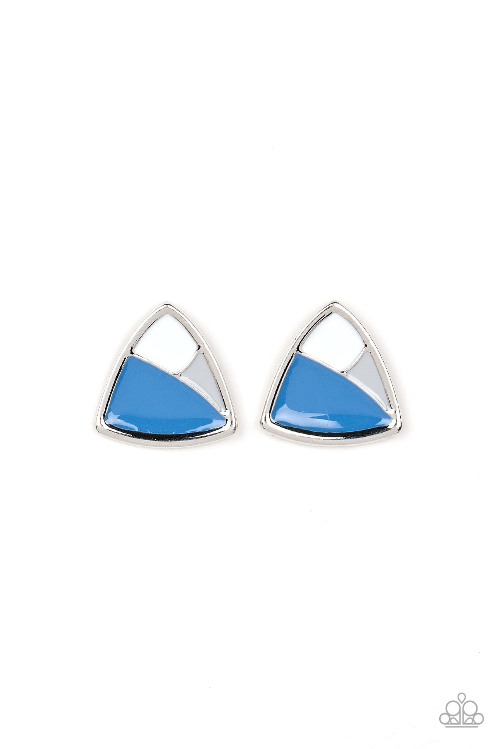 Kaleidoscopic Collision - Blue Earring