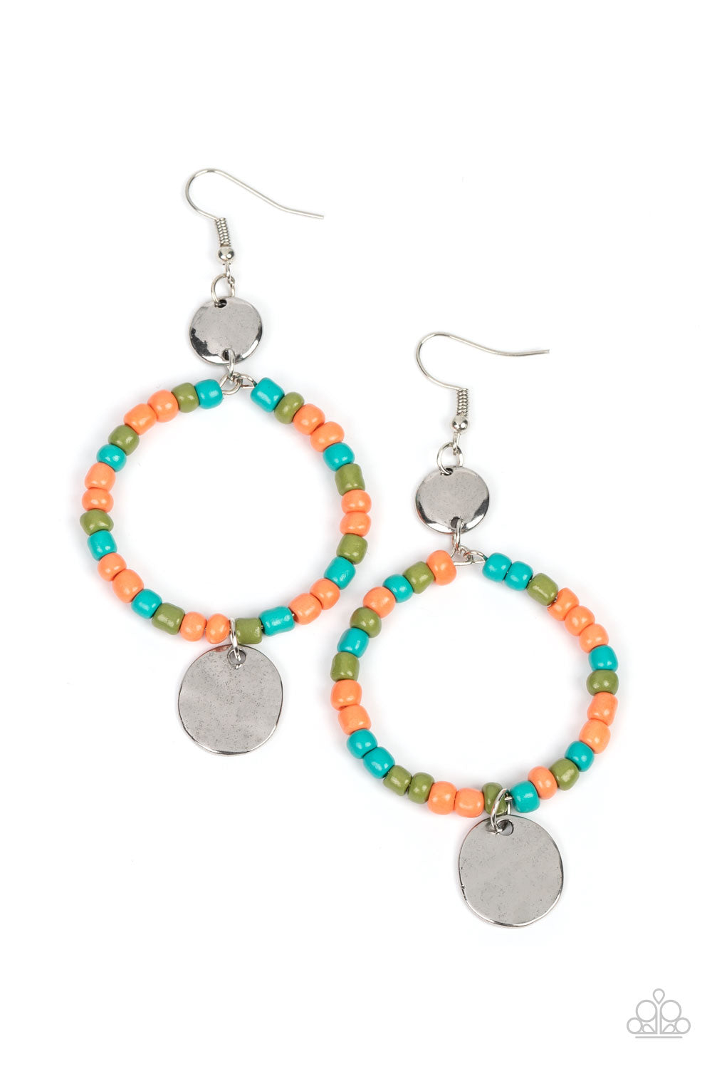 Cayman Catch Orange Multi Earrings