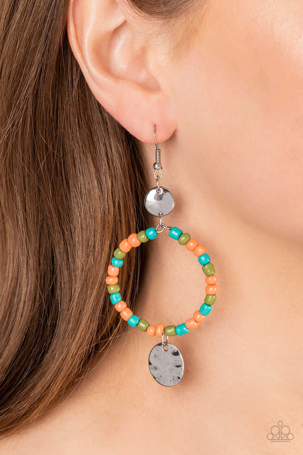 Cayman Catch Orange Multi Earrings