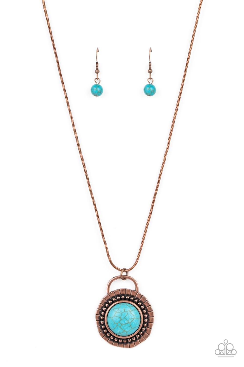 New Age Nomad - Copper Necklace Earring Set