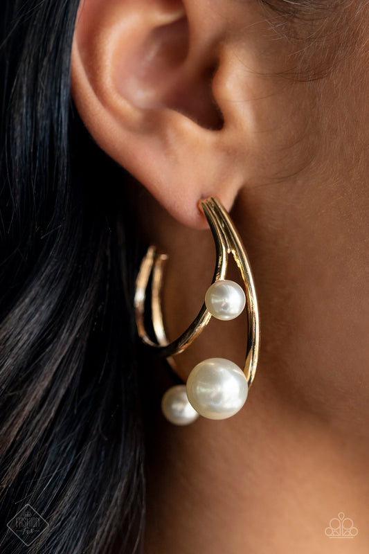 Metro Pier - Gold Hoop Earring