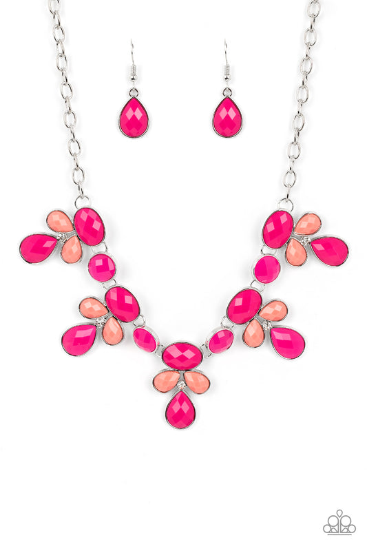 Midsummer Meadow - Pink Necklace Earring set