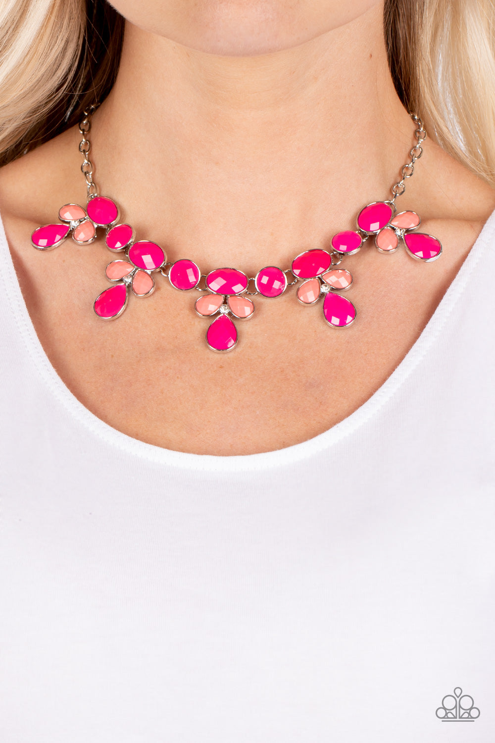 Midsummer Meadow - Pink Necklace Earring set