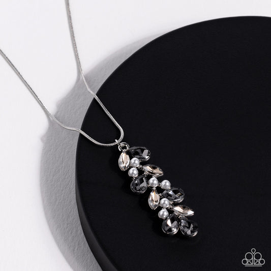 Pearls Before VINE - Silver Necklace Earring Set