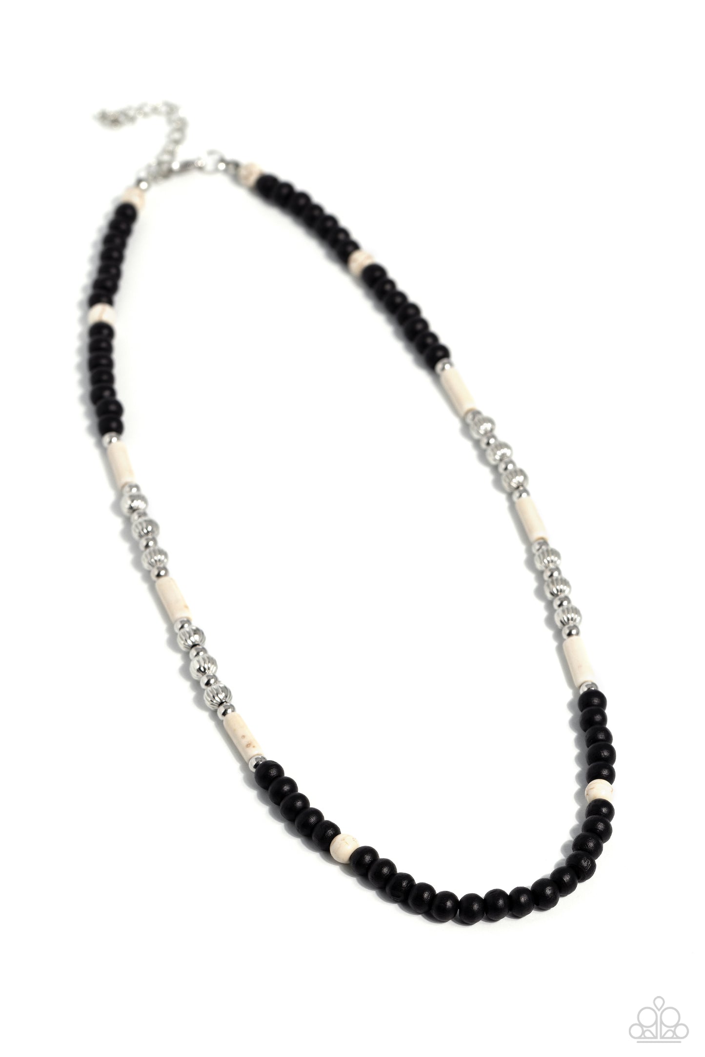 Volcanic Valiance - White Urban Necklace ForMen