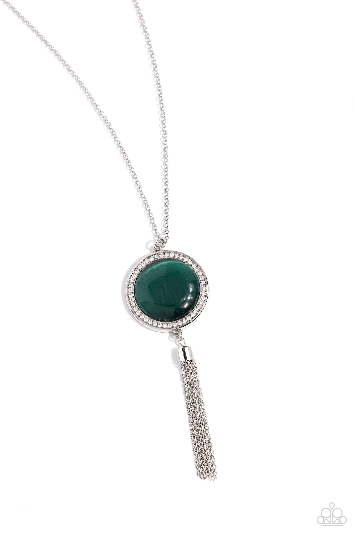 Tallahassee Tassel - Green Necklace