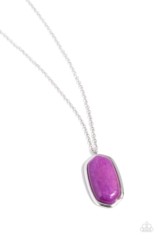 STYLE in the Stone - Purple Necklace Earring set